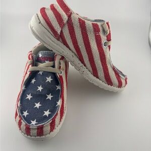 Roper Red, White and Blue Slip-On Oxfords
